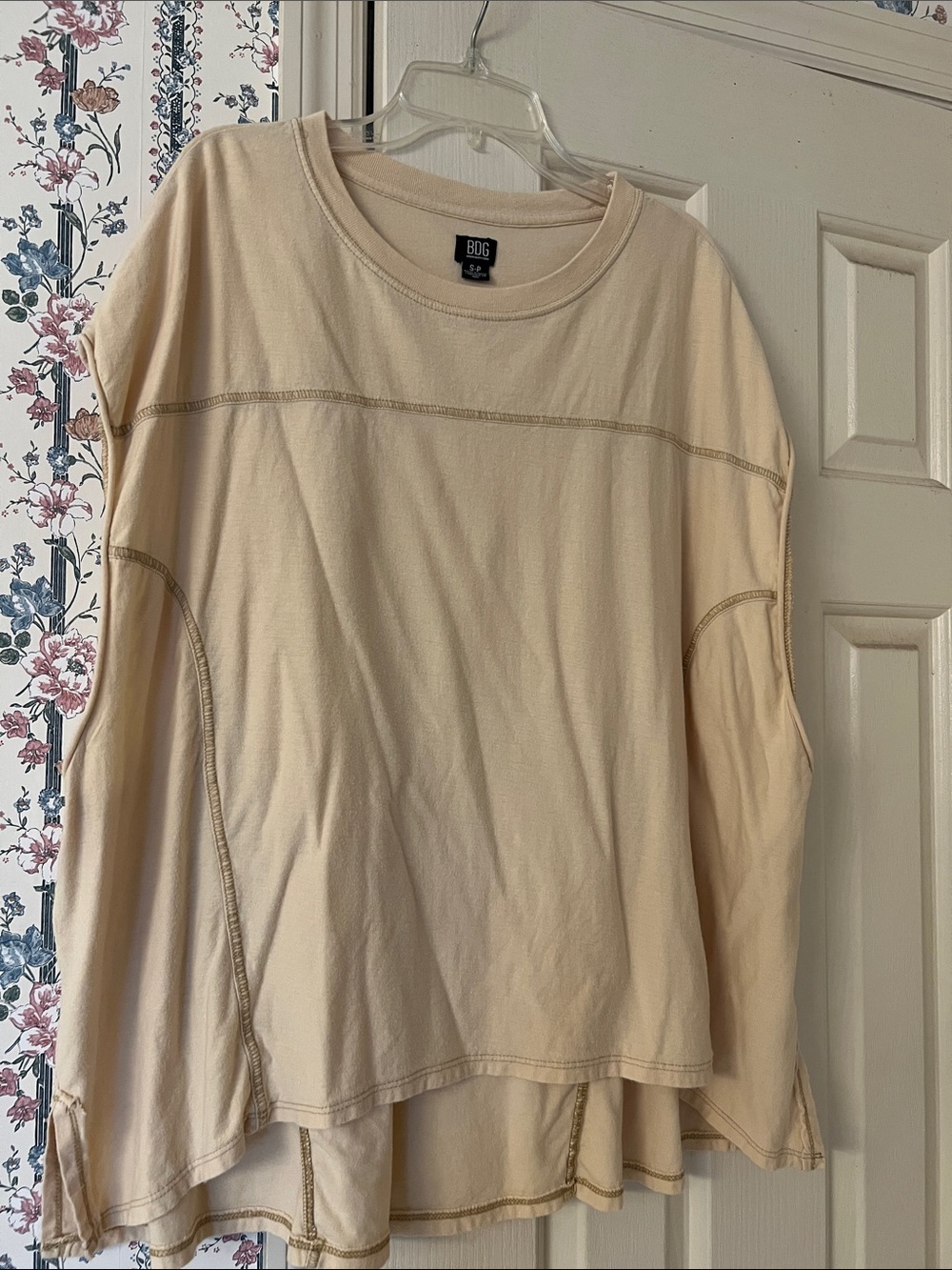 BDG pale yellow women’s tunic top size S